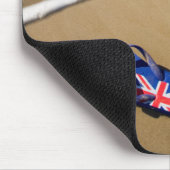 ビーチ|南ウェールズのオーストラリアの旗の皮ひも マウスパッド (コーナー)