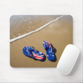 ビーチ|南ウェールズのオーストラリアの旗の皮ひも マウスパッド (マウス)