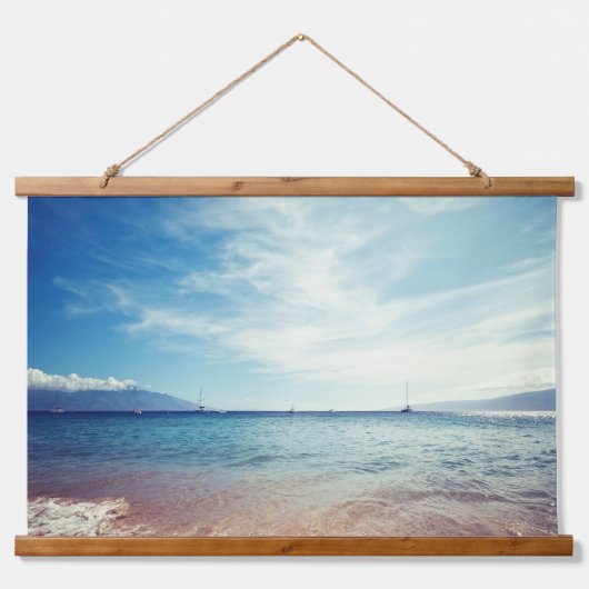 ビーチ 吊り下げ型タペストリー (正面)