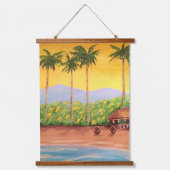 ビーチ 吊り下げ型タペストリー (正面)
