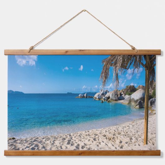 ビーチ 吊り下げ型タペストリー (正面)