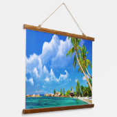 ビーチ 吊り下げ型タペストリー (傾斜あり)