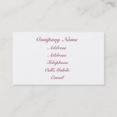 ビーチ 名刺 (裏面)