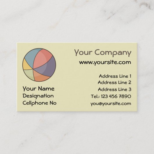 ビーチ 名刺 (正面)