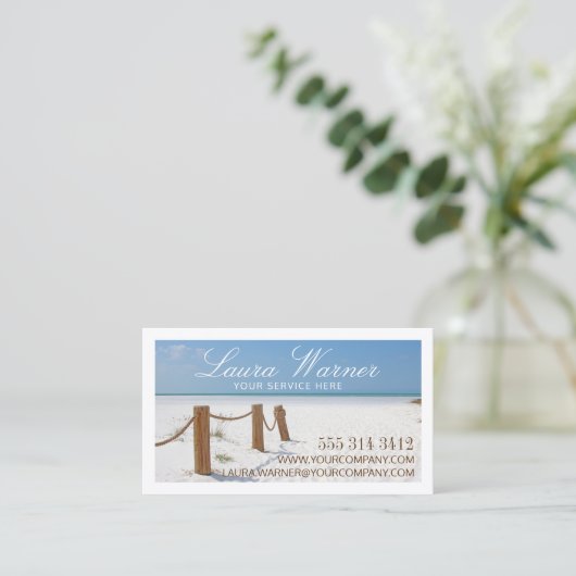 ビーチ 名刺 (スタンド正面)