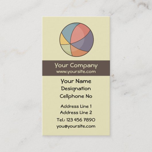 ビーチ 名刺 (正面)