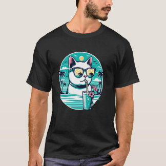 ビーチ 夏 休暇 リフレクティブ サングラス かわいい C Tシャツ