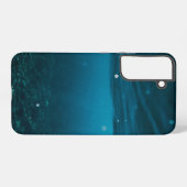 ビーチ+巨大な波+山のあるシーケープ Sea Case Samsung Galaxyケース (裏面横)