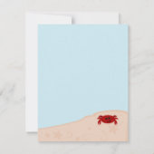 ビーチ 招待状 (裏面)