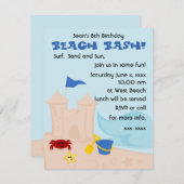 ビーチ 招待状 (正面/裏面)