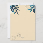 ビーチ 招待状 (裏面)