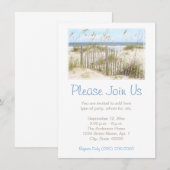 ビーチ 招待状 (正面/裏面)