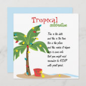 ビーチ 招待状 (正面/裏面)