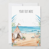 ビーチ 招待状 (正面)