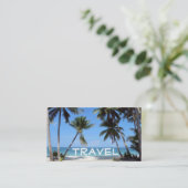 ビーチ、旅行 名刺 (スタンド正面)