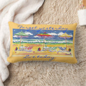 ビーチ-枕 ランバークッション (ブランケット)