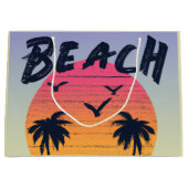 ビーチ/沿岸/熱帯/ハワイアン ラージペーパーバッグ (正面)