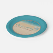 ビーチ、海のパーティー ペーパープレート (アングル)