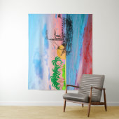 ビーチ&海コースタルアート – ビーチサイド絵画ズ タペストリー (インサイチュ)