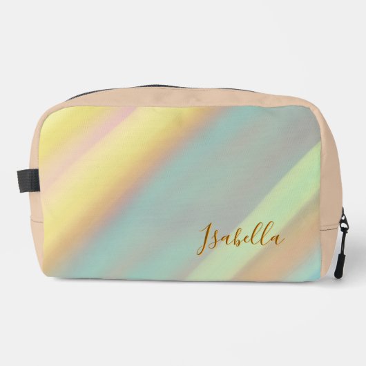 ビーチ 海岸 貝殻 パターン カスタム 名前 ドップキット (正面)