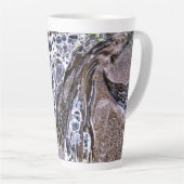 ビーチ、海藻、水砂 カフェラテマグ (右アングル)