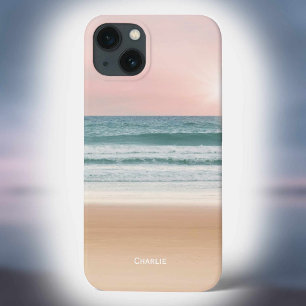 ビーチ、海、空をバンドの色 iPhone 13ケース