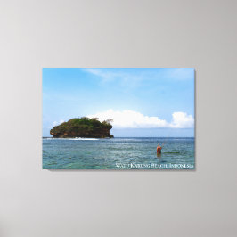 ビーチ 海 青空 島 風景 写真 旅行 キャンバスプリント
