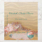 ビーチ，熱帯，目的地，カスタムウェディングワイン ワインラベル (シングルラベル)