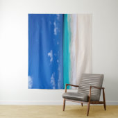 ビーチ 砂 サーフ オーシャン 海 背景 フォトブース タペストリー (インサイチュ)