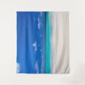 ビーチ 砂 サーフ オーシャン 海 背景 フォトブース タペストリー (正面)