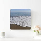 ビーチ/砂/波 スクエア壁時計 (ホーム)