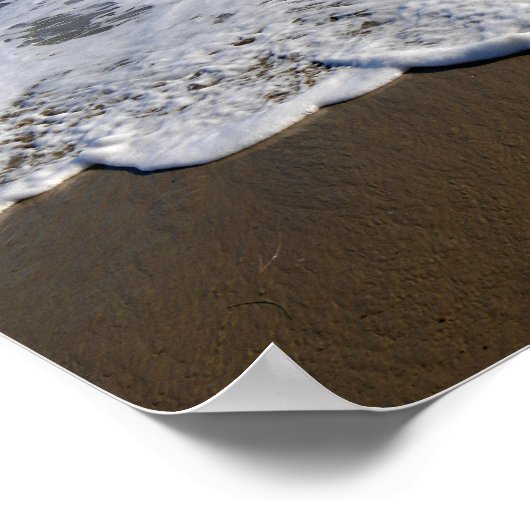 ビーチ/砂/波 ポスター (角)