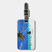 ビーチ，砂，海，リラックスの，-パーソナライズされた ラゲッジタグ (正面縦)