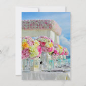 ビーチ、結婚披露宴、テーブル設定、Centerpi (裏面)