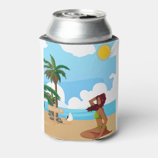 ビーチ 缶クーラー (缶裏面)