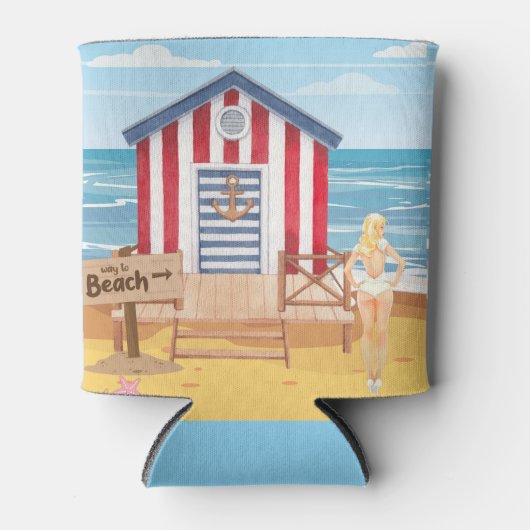 ビーチ 缶クーラー (正面)