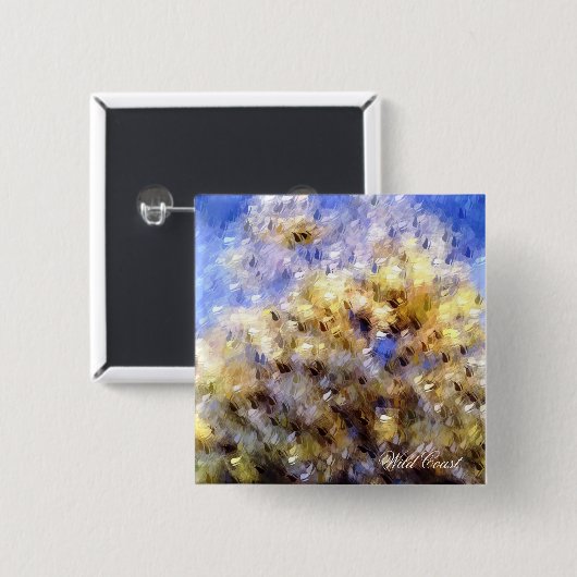 ビーチ 缶バッジ (正面&裏面)