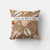 ビーチ/貝殻/ クッション (正面)