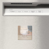 ビーチ、足、波 – パーソナライズされた マグネット (インサイチュ (食洗機))