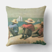 ビーチ、1875年(w/c) クッション (裏面)