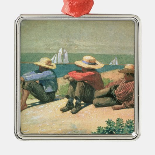 ビーチ、1875年(w/c) メタルオーナメント (正面)