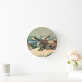 ビーチ、1875年(w/c) ラウンド壁時計 (ホーム)