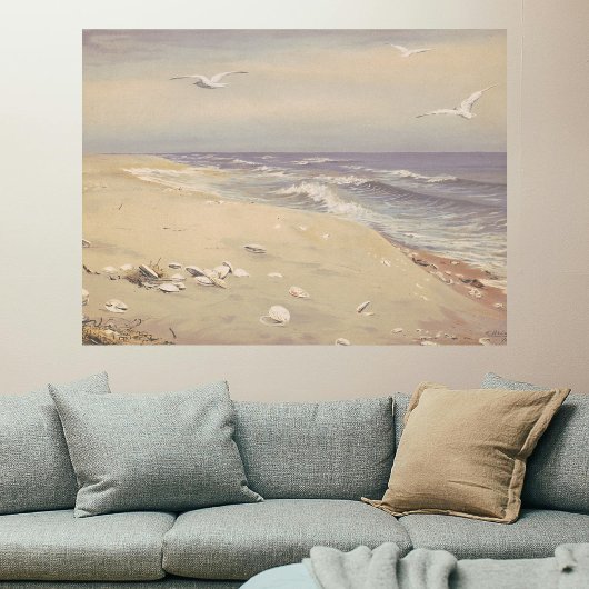 ビーチ(1879) -ヴィンテージ沿岸芸術 ポスター