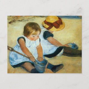ビーチ(1884年)のメリーCassatt子供 招待状