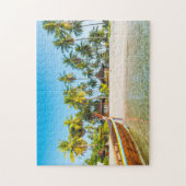 ビーチ| Ko Mook、タイのバンガロー ジグソーパズル (縦)