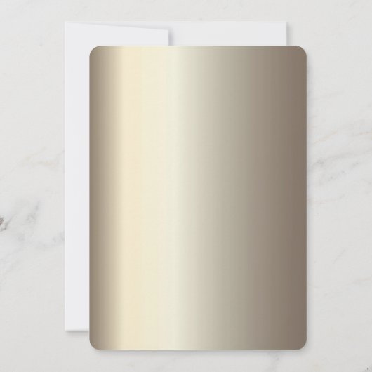 ビーチ、Palm、Sun、String Lights、Glass Script 結婚's 招待状 (裏面)