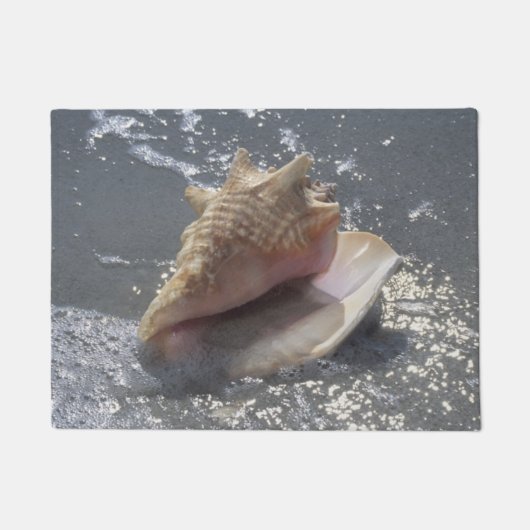 ビーチ| Sanibelの島、フロリダの貝殻 ドアマット (正面)
