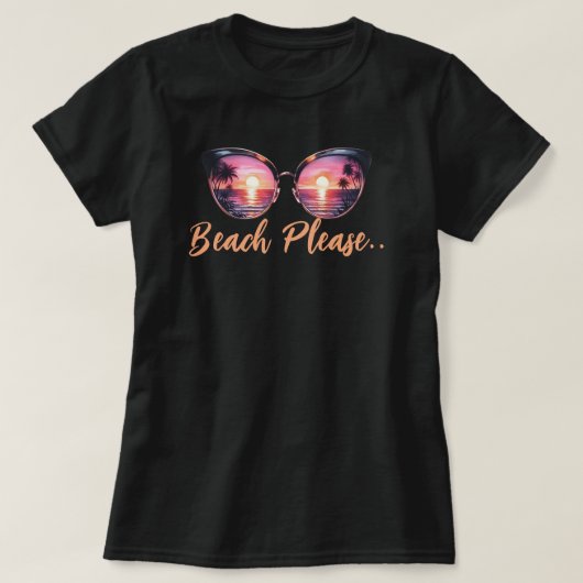 ビーチ Tシャツ (デザイン正面)