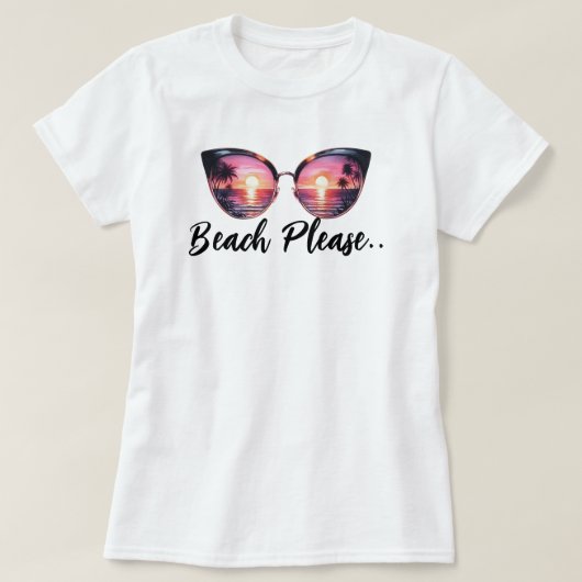 ビーチ Tシャツ (デザイン正面)