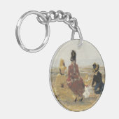 ビーチ、Trouville | 1887年 キーホルダー (正面左)